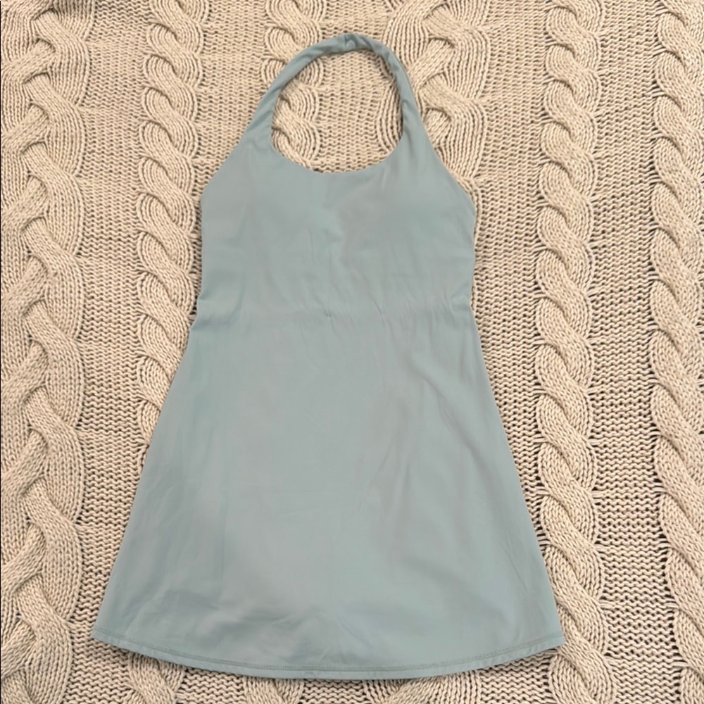 Halara Teal Halter Dress